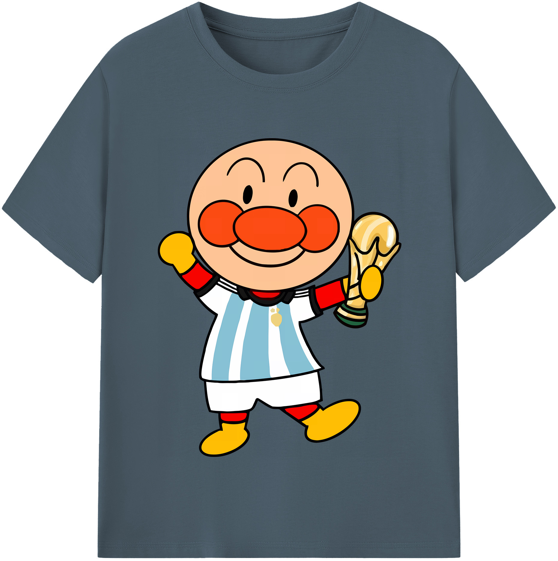 （画像用） アンパンマン Anpanman 綿100％半袖Tシャツ（フロントプリント）